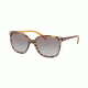 Prada PR01OS Sunglasses TH63E2-55 - Havana/ears Bord Yellow Frame, Grey Gradient Grey Lenses