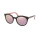 Prada PR02XSF Sunglasses 541726-53 - , Grey Mirror Yellow Rose Lenses