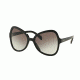 Prada PR05SS Sunglasses 1AB0A7-56 - Black Frame, Grey Gradient Lenses