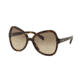 Prada PR05SS Sunglasses 2AU3D0-56 - Havana Frame, Light Brown Grad Light Grey Lenses