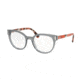 Prada PR06TV Eyeglass Frames TKY1O1-50 - Transparent Grey Frame