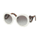 Prada PR08TS Sunglasses VAG0A7-55 - Ivory Frame, Grey Gradient Lenses