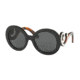 Prada PR08TSF Sunglasses 1AB1A1-55 - Black Frame, Gray Lenses