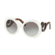 Prada PR08TSF Sunglasses VAG0A7-55 - Ivory Frame, Grey Gradient Lenses