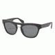 Prada PR10PS Single Vision Prescription Sunglasses PR10PS-1BO1A1-5419 - Lens Diameter 54 mm, Frame Color Matte Black