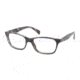 Prada PR14PV Progressive Prescription Eyeglasses EAR1O1-5317 - Striped Blue Horn Frame, Demo Lens Lenses