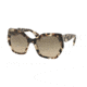 Prada PR16RS Sunglasses UAO3D0-56 - Spotted Opal Brown Frame, Light Brown Grad Light Grey Lenses