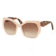 Prada PR16RS Sunglasses UEW0A6-56 - Opal Pink Frame, Brown Gradient Lenses