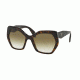 Prada PR16RSF Sunglasses 2AU4M0-59 - Havana Frame, Brown/Green Gradient Lenses