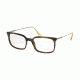 Prada PR16UVF Eyeglass Frames C9O1O1-55 - Dark Horn Frame