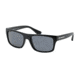 Prada PR18PS Sunglasses 1AB0A9-59 - Black Frame, Azure Lenses