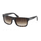 Prada PR18PS Sunglasses HAQ6S1-59 - Matte Havana Frame, Brown Mirror Gradient Gray Lenses