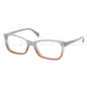 Prada PR23OV Bifocal Prescription Eyeglasses MAY1O1-5217 - Gray Gradient Brown Frame, Demo Lens Lenses