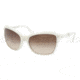 Prada PR24NS Sunglasses 7S36S1-6118 - Ivory Brown Gradient