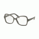 Prada PR25SVF Single Vision Prescription Eyeglasses UFG1O1-53 - Matte Alluminium Grey Frame