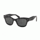 Prada PR29RS Sunglasses 1AB1A1-51 - Black Frame, Gray Lenses