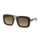 Prada PR30RSF Sunglasses UBT4O2-51 - Ebony Malabar Frame, Lt Brown Grad Lt Grey Mir Gold Lenses