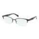 Prada PR50PV Progressive Prescription Eyeglasses 7AX1O1-5519 - Black Frame