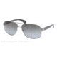 Prada PR52PS Prescription Sunglasses PR52PS-5AV5W1-61 - Lens Diameter 61 mm, Frame Color Gunmetal