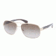 Prada PR52PS Prescription Sunglasses PR52PS-ZVN1X1-6115 - Lens Diameter 61 mm, Frame Color Pale Gold