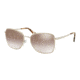 Prada PR52SS Single Vision Prescription Sunglasses PR52SS-UFH4O0-58 - Lens Diameter 58 mm, Frame Color Silver
