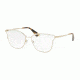 Prada PR54UV Eyeglass Frames SL41O1-51 - Ivory/Pale Gold Frame