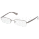 Prada PR57OV Bifocal Prescription Eyeglasses 7CQ1O1-5118 - Gunmetal Demi Shiny Frame