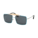 Prada PR57SS Bifocal Prescription Sunglasses PR57SS-UFQ2K1-58 - Lens Diameter 58 mm, Frame Color Top Azure/silver