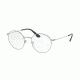 Prada PR64TV Single Vision Prescription Eyeglasses 5AV1O1-48 - Gunmteal Frame