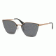 Prada PR68TS Sunglasses 7OE5Z1-63 - Antique Gold Frame, Polar Grey Lenses