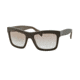 PRADA LOGO PR25QS Sunglasses TFV3E0-56 - Matte Opal Beige/matte Beige Frame, Clear Gradient Brown Lenses