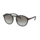 Prada PS01SS Progressive Prescription Sunglasses PS01SS-DG00A7-53 - Lens Diameter 53 mm, Frame Color Black Rubber