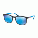 Prada PS01TSF Progressive Prescription Sunglasses PS01TSF-DG05M2-57 - Lens Diameter 57 mm, Frame Color Black Rubber