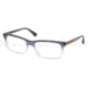 Prada PS02CV Bifocal Prescription Eyeglasses JAU1O1-5317 - Striped Gray Demo Lens Frame