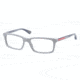 Prada PS02CV Bifocal Prescription Eyeglasses SMH1O1-53 - Matte Grey Frame