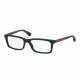 Prada PS02CV Bifocal Prescription Eyeglasses TFY1O1-55 - Blue Rubber Frame