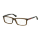 Prada PS02CV Bifocal Prescription Eyeglasses UA11O1-55 - Transparent Green Frame