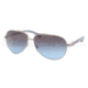 Prada PS51NS Sunglasses 5AV5I1-6312 - Gunmetal / Blue Frame, Smoke Gradient Lenses