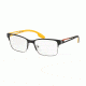 Prada PS55IV Progressive Prescription Eyeglasses YDC1O1-53 - Black Gunmetal Frame