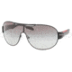 Prada PS56NS Sunglasses 1BO3M1-0137 - Demi Shiny Black Frame, Gray Gradient Lenses