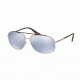 Prada PS56RS Sunglasses QFP5Q0-60 - Grey/steel Rubber Frame, Blue Mirror White Lenses