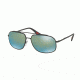 Prada PS56RS Sunglasses TIG4J2-60 - Grey Rubber Frame, Mirror Green Lenses