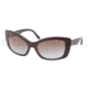 Prada Sunglasses PR03NS IAY6P1-5718 - Top Violet / Lilac Demo Lens Frame, Violet Gradient Lenses