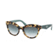 Prada TRIANGLE PR23QS Sunglasses 7S01E0-53 - Medium Havana Frame, Green Gradient Lenses