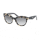 Prada TRIANGLE PR23QS Sunglasses KAD3M1-53 - White Havana Frame, Grey Gradient Lenses
