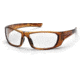 Pyramex Outlander Safety Glasses, Caramel Mixed Frame/Clear Lens SCM8010D