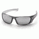 Pyramex Outlander Safety Glasses, Nickel Frame/Silver Mirror Lens SNK8070D