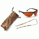 Pyramex Rendezvous Ducks Unlimited Shooting Glasses - Sun Block Bronze Lens, Black Frame w/ Neoprene Case, Microfiber Cleaning Bag and Camo Breakaway Cords DUSB2835ST3