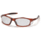 Pyramex Solara Safety Glasses - Trans Orange Frame, Gray Lens