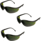 Pyramex Venture II Safety Glasses - 5.0 IR Filter Lens, Black Frame, Pack of 3